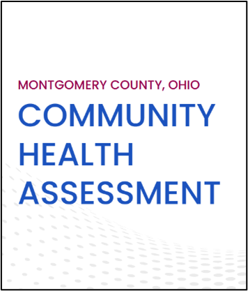 Cover of the Montgomery County, Ohio Community Health Assessment report. Select to open the report PDF.