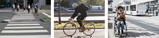 crosswalk bike wheelchair