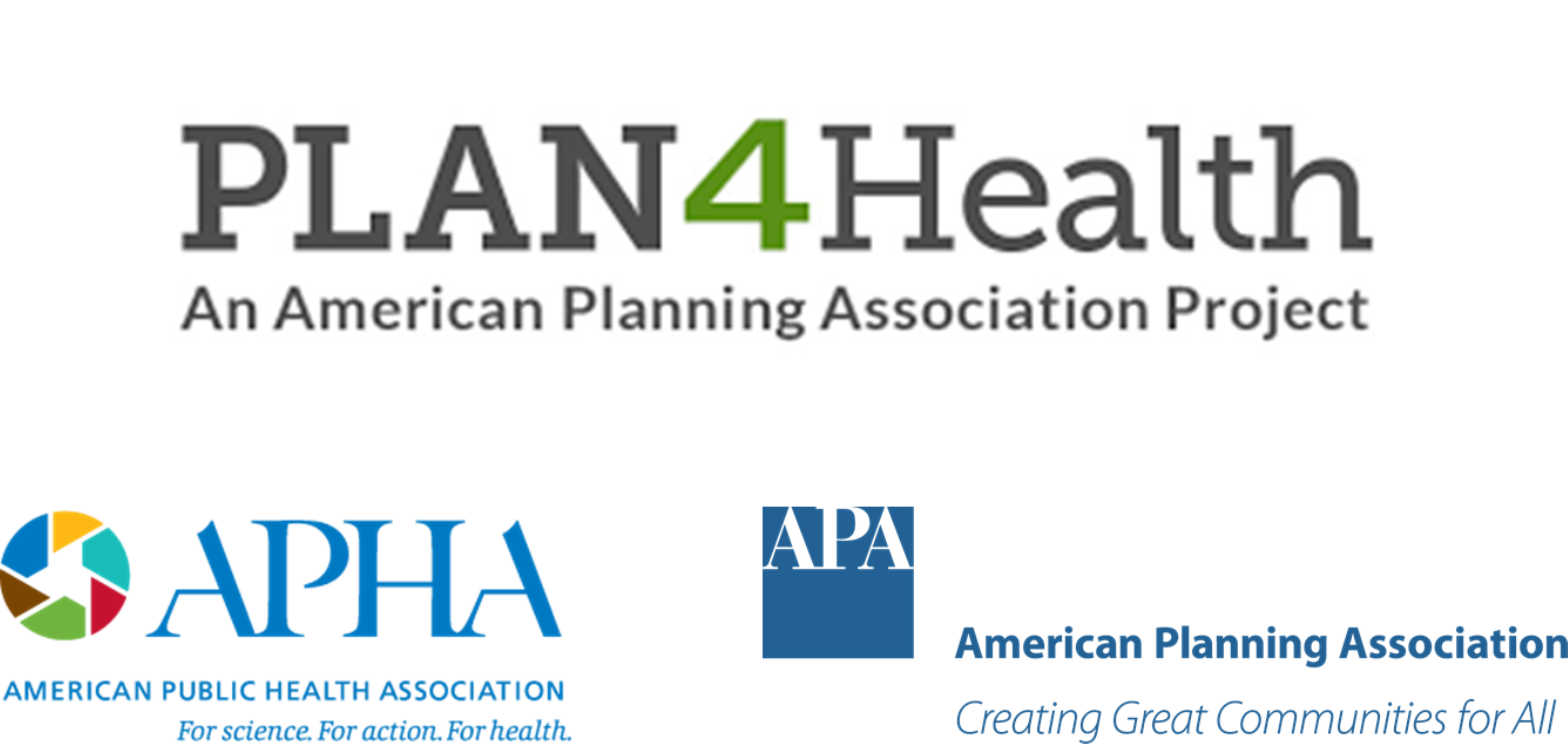 Plan4Health APA and American public health association logo