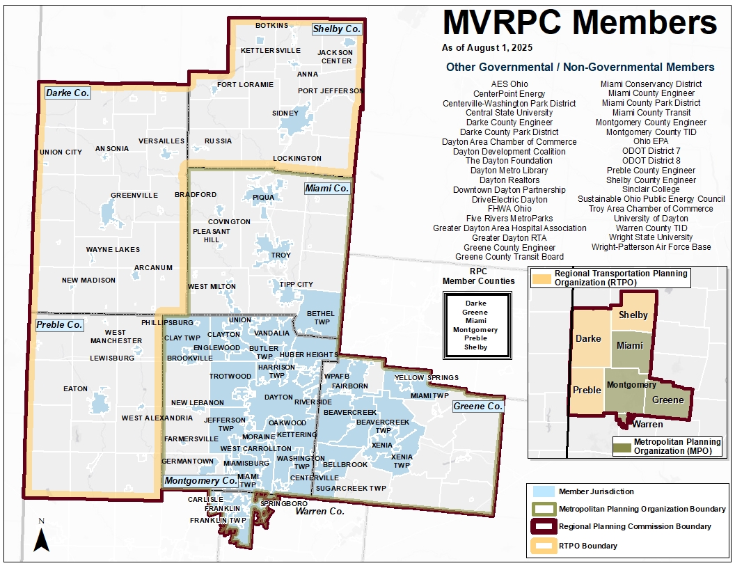 MVRPC Member Map