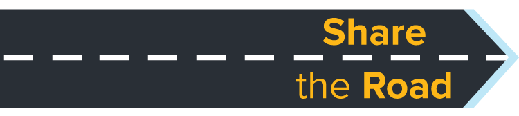share the road arrow