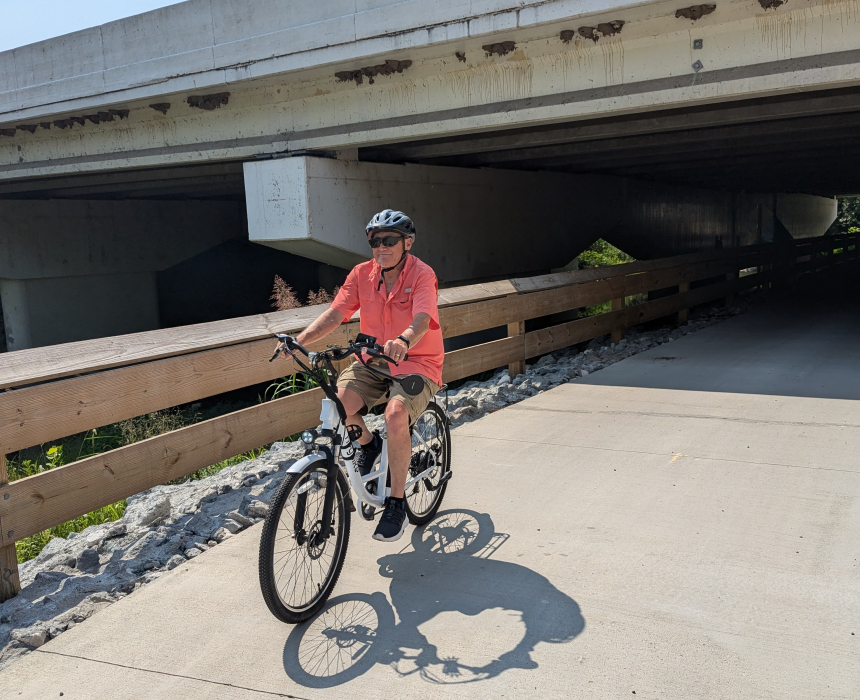 E-bike on the Miami Valley Trails 