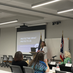 MaryLynn Lodor MCD presenting at Board Meeting 