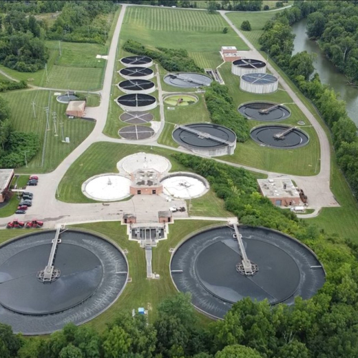 Water Plant arial photo
